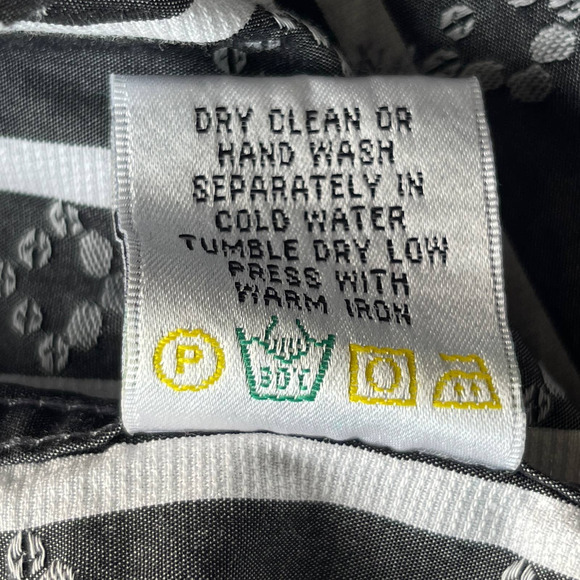 Bugatchi Uomo Shirt Mens Extra Large XL Gray White Striped Patterned Button Up - Picture 6 of 11